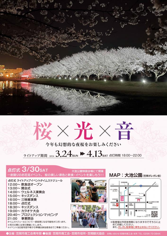 桜　×　光　×　音　　　　　　　　　　　　　　　　　　　　　　　2024.3.24～4.13